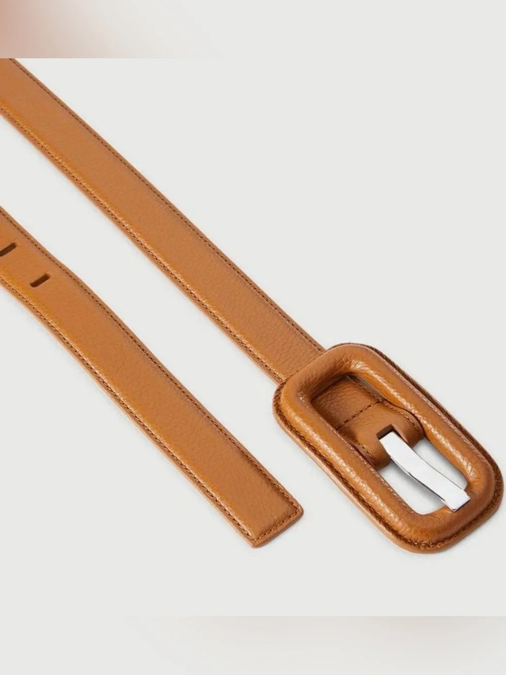 Veronica Beard x Gavazzeni Lavanda Tan Leather Belt Made in Italy NWT Sz Medium